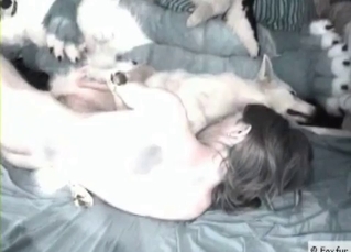 Bestiality banging with raw anal sex